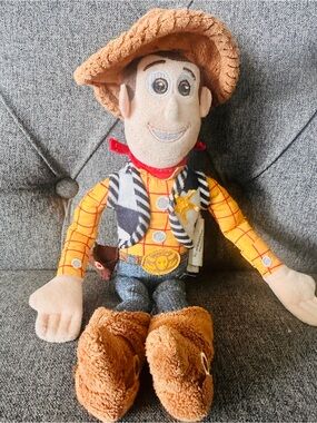 Disney Pixar Toy Story Sheriff Woody 14" Cowboy Plush Stuffed Animal Doll